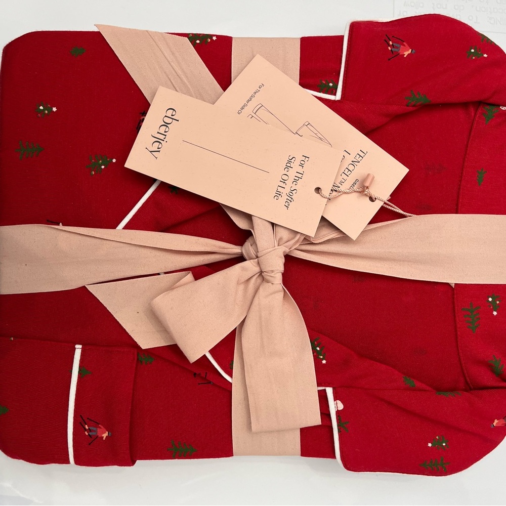 Eberjey Red Holiday Pajama Set